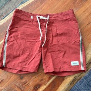 Rhythm Red Shorts with White Accents